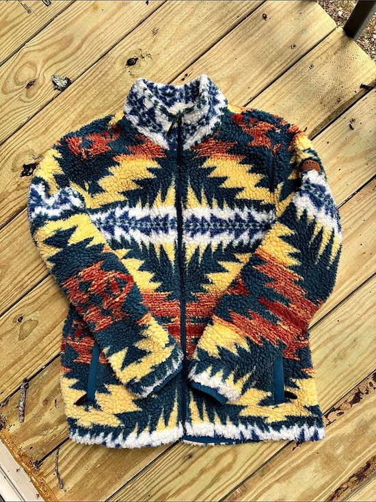 Ariat Jackets & Blazers - Ariat x Pendleton Fleece Jacket Blue & Yellow Large